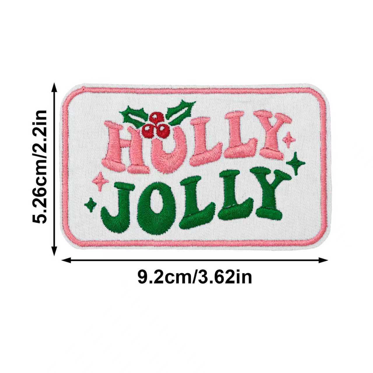 Wholesale Cross-border Christmas text embroidery patch Merry Christmas cloth patch clothing accessories hole patch